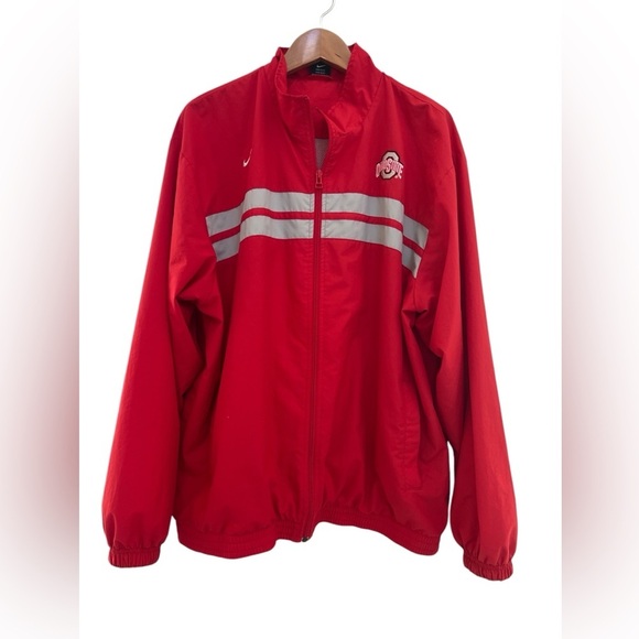 Nike Ohio State Buckeyes Red Windbreaker Jacket Size XL - Picture 8 of 8